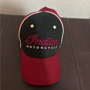 Indian Motorcycle Black and Red Cap